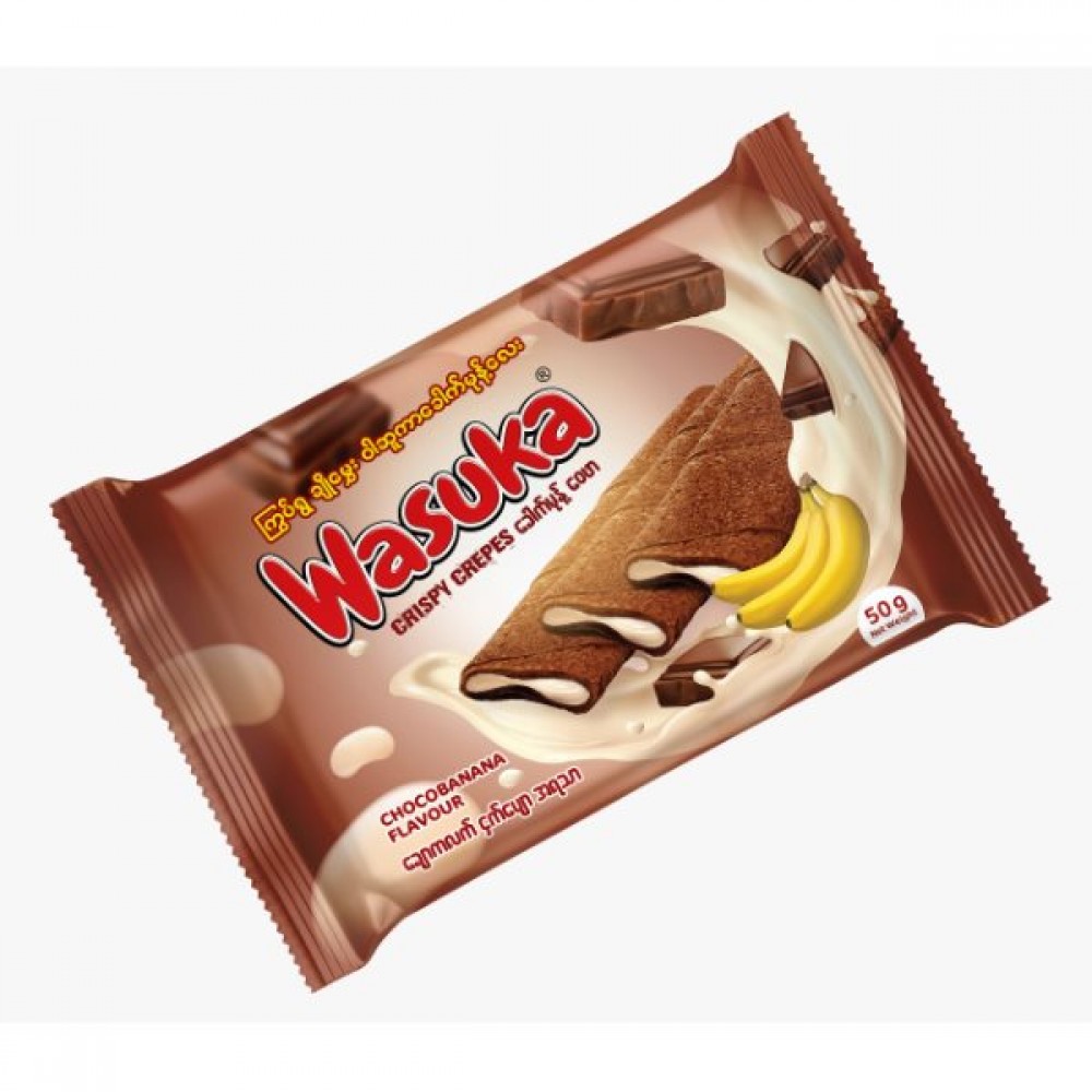Wasuka Choco Banana Crispy Crepes 50g