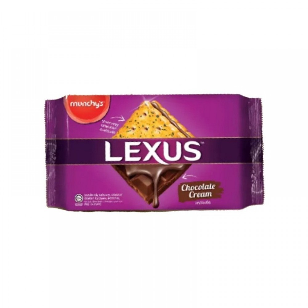Munchy's Lexus Chocolate Cream Salted Chocolate Biscuit Sandwich 10 Sachets 190g