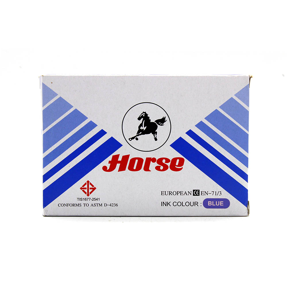 Horse Stamp Pad Tampon No-2 Blue