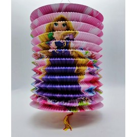 Thadingyut Cylinder Shaped Paper Lantern 8"x7" 3pcs (မီးပုံး) 