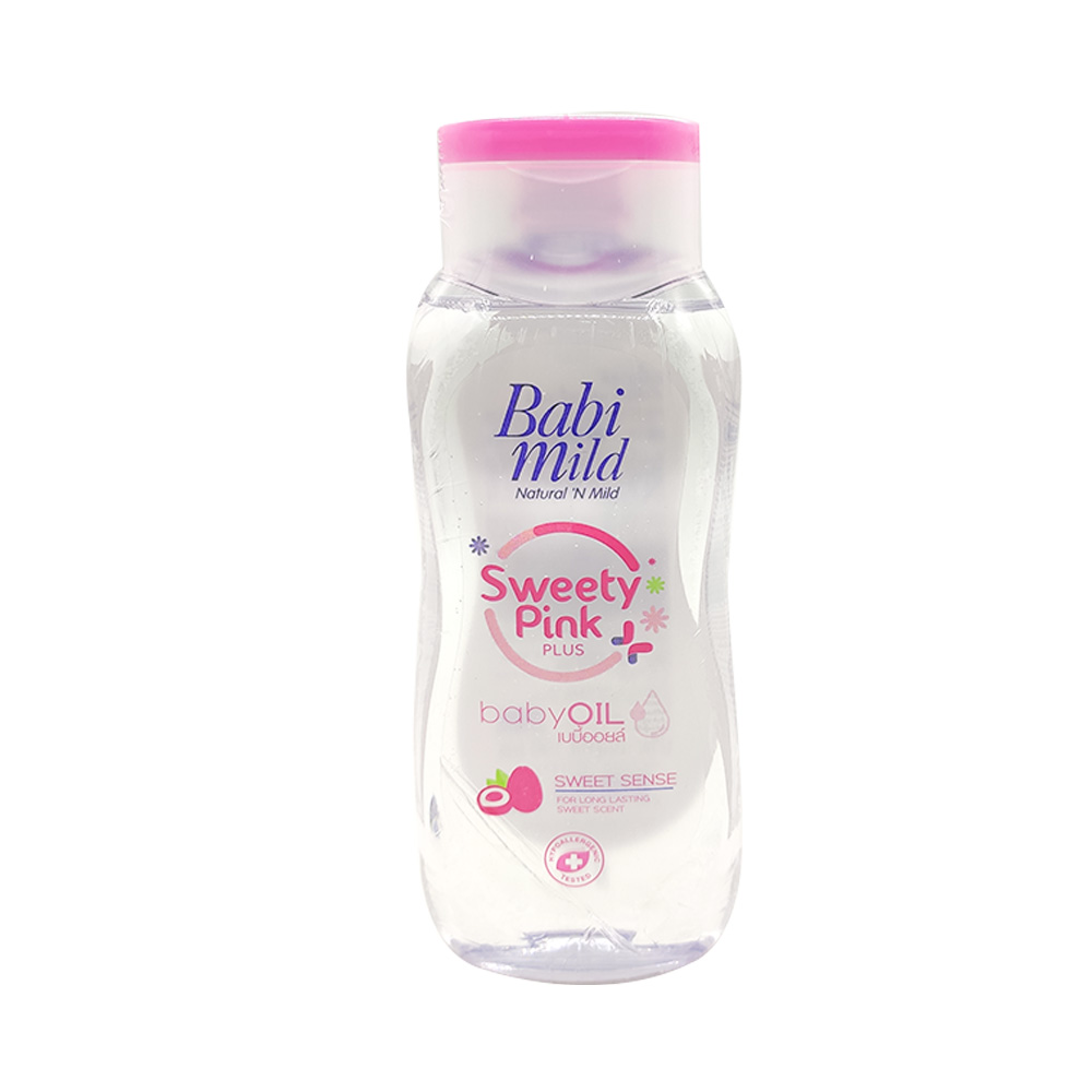 Babi Mild Sweety Pink Plus Sweet Sense Baby Oil 190ml