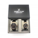 Daniel Klein Black Dial Gentlemen & Women's Watch Pair DK11916-2-L