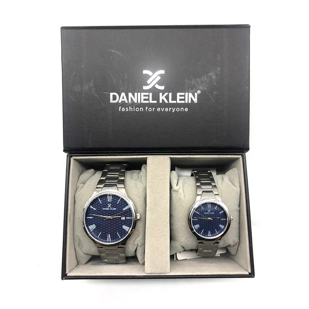 Daniel Klein Blue Dial Gentlemen & Women's Watch Pair dk11916-6-L