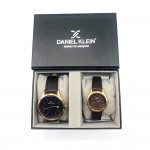 Daniel Klein Brown Dial Gentlemen & Women's Watch Pair DK11787-5