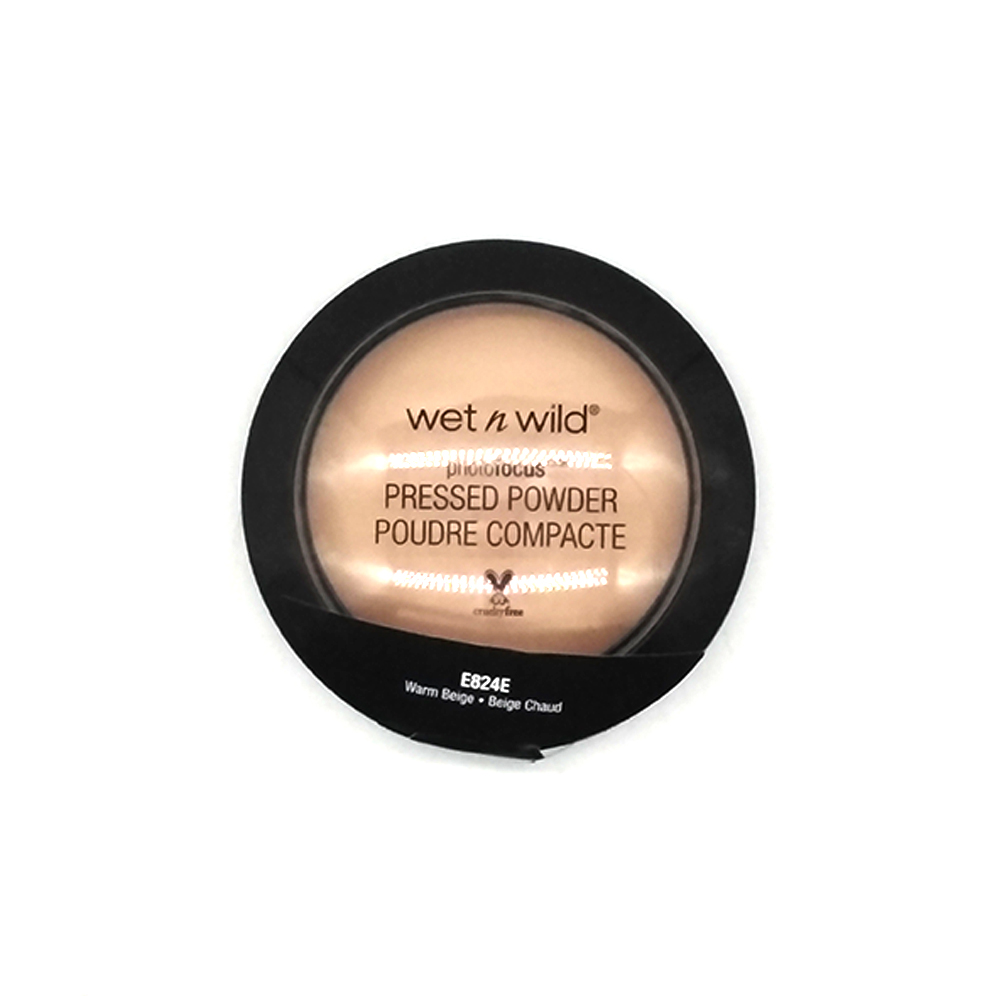 Wet N Wild Photofocus Pressed Powder Poudre Compact 7.5g (Warm Beige)