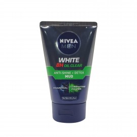 Nivea Men White 8H Oil Clear Anti-Shine + Detox Mud 100g