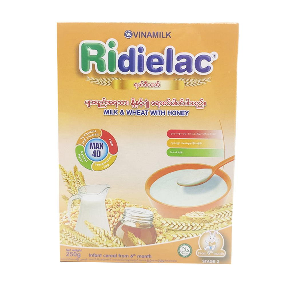 Ridielac Stage 2 Milk & Wheat With Honey (Infant Cereal From 6months) 250g