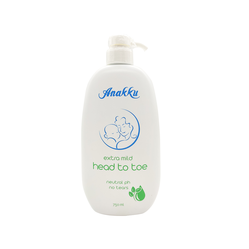 Anakku Ectra Mild Head To Toe Netural Ph No Tears 750ml