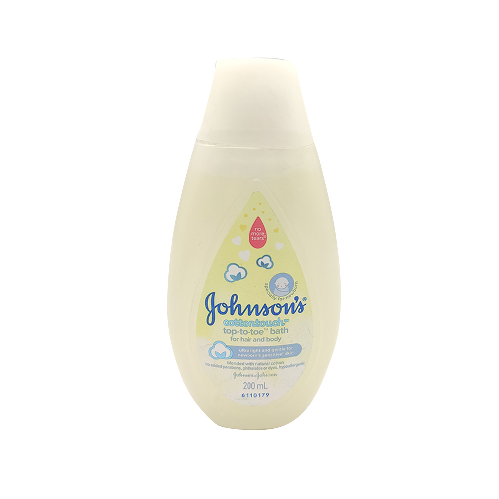 Johnson's Cottontouch Top To Toe Bath For Hair And Body 200ml