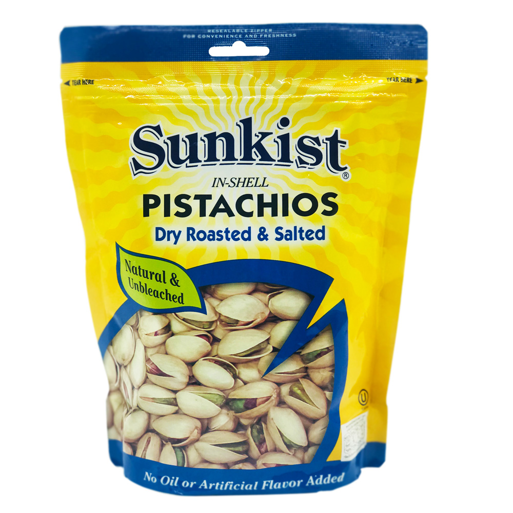 Sunkist Pistachios Dry Roasted & Salted 454g