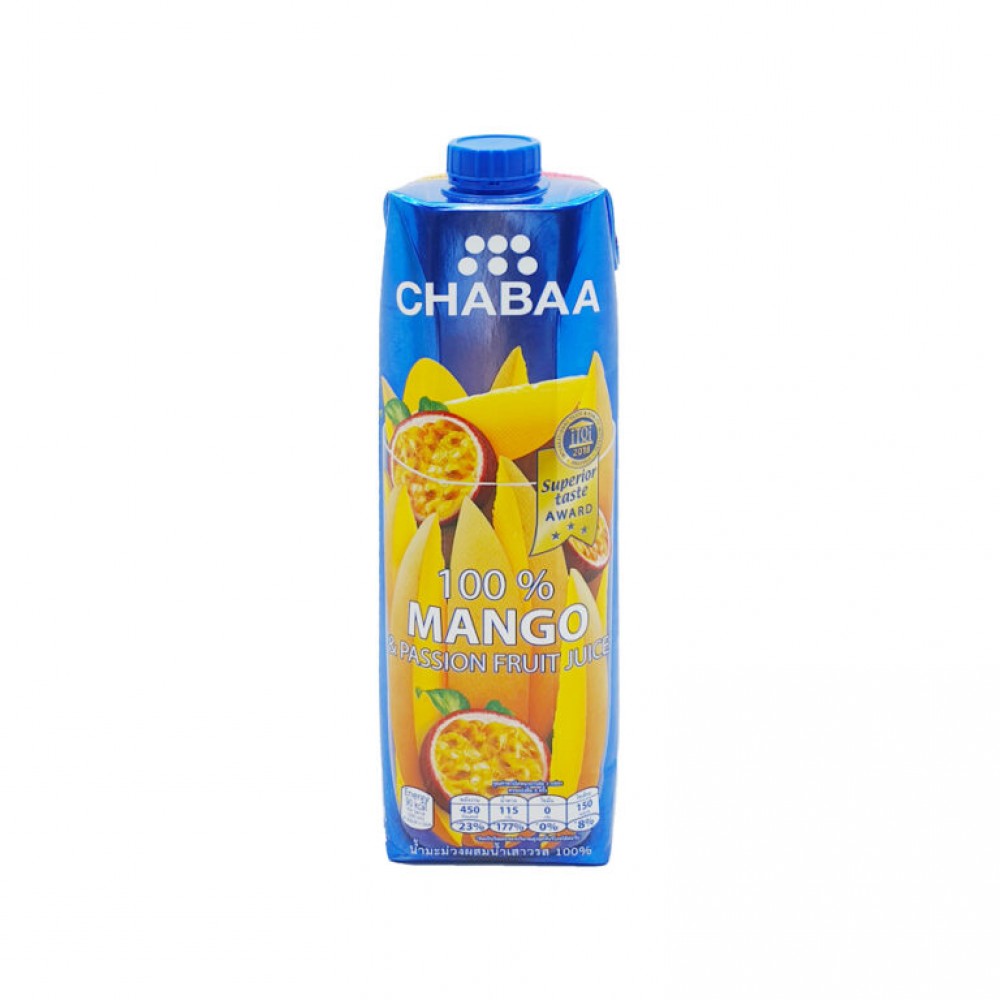 Chabaa 100% Mango & Passion Fruit 1000ml