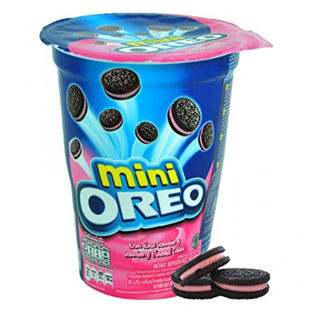 Mini Oreo Strawberry Flavored Cream Cookies 61.3g