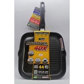 Seagull Gladiator Rectangular Shaped Fly Pan 24 cm