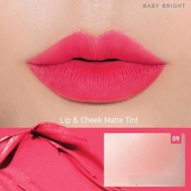 Baby Bright - Lip & Cheek Matte Tint#9 Hot Coral