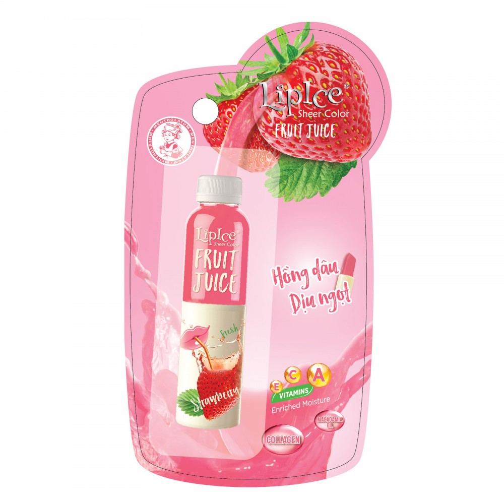 Lipice Sheer Color Fruit Juice Strawberry 4g