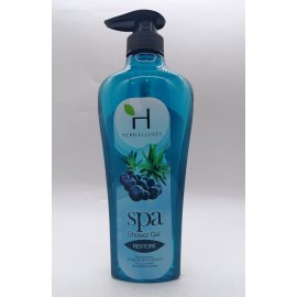 Herballines Spa Shower Gel Restore Blueberry & Aloe Vera 500ml