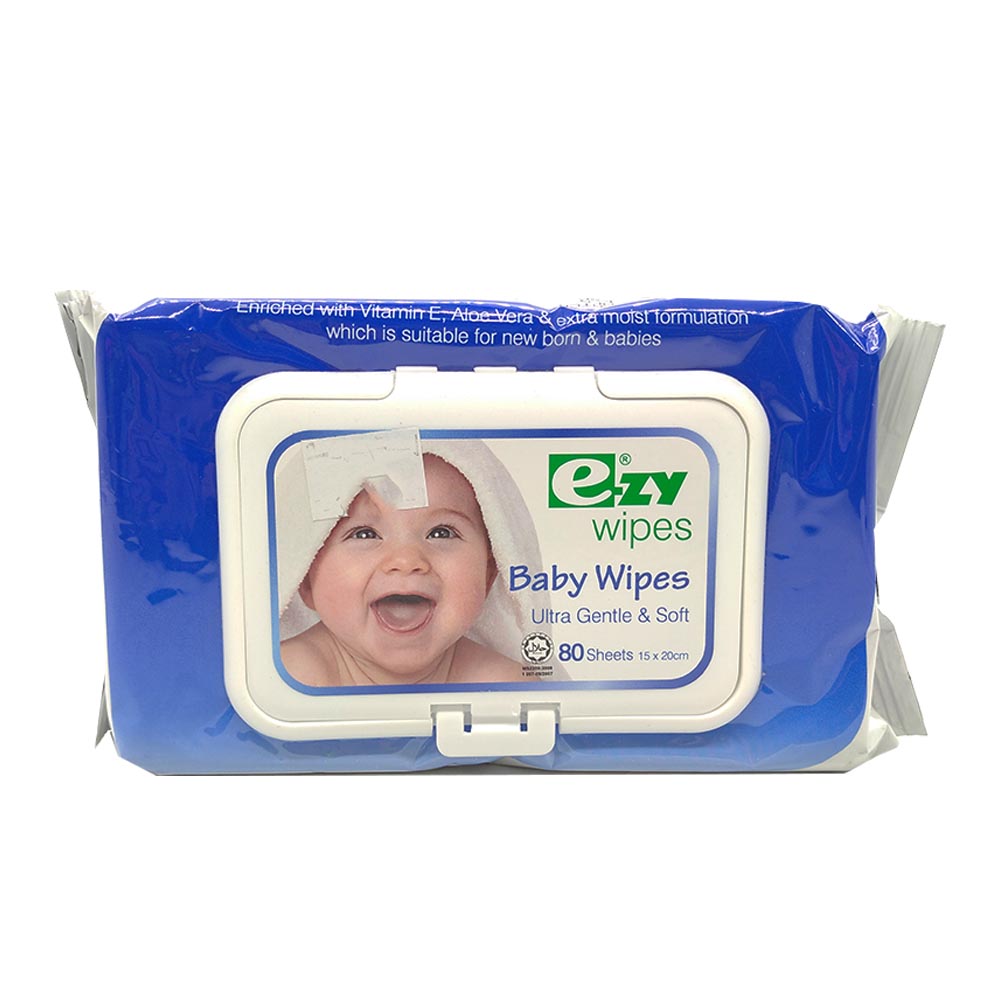 EZY Premium Baby Wipes Ultra Gentle & Soft 80sheets