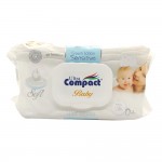 Ultra Compact Cream Lotion Sensitive Baby Wet Wipes 72pcs