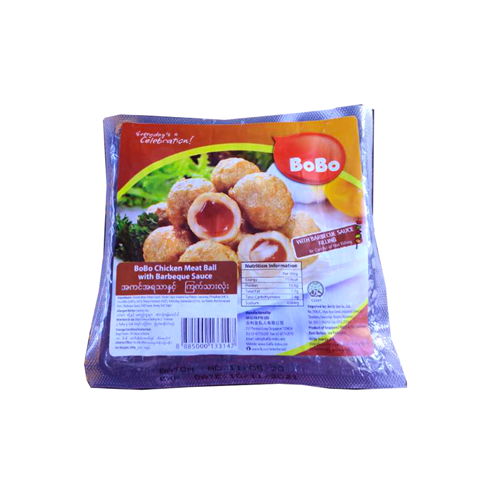 Bo Bo Chicken meat Ball W/BBQ Sauce 200g