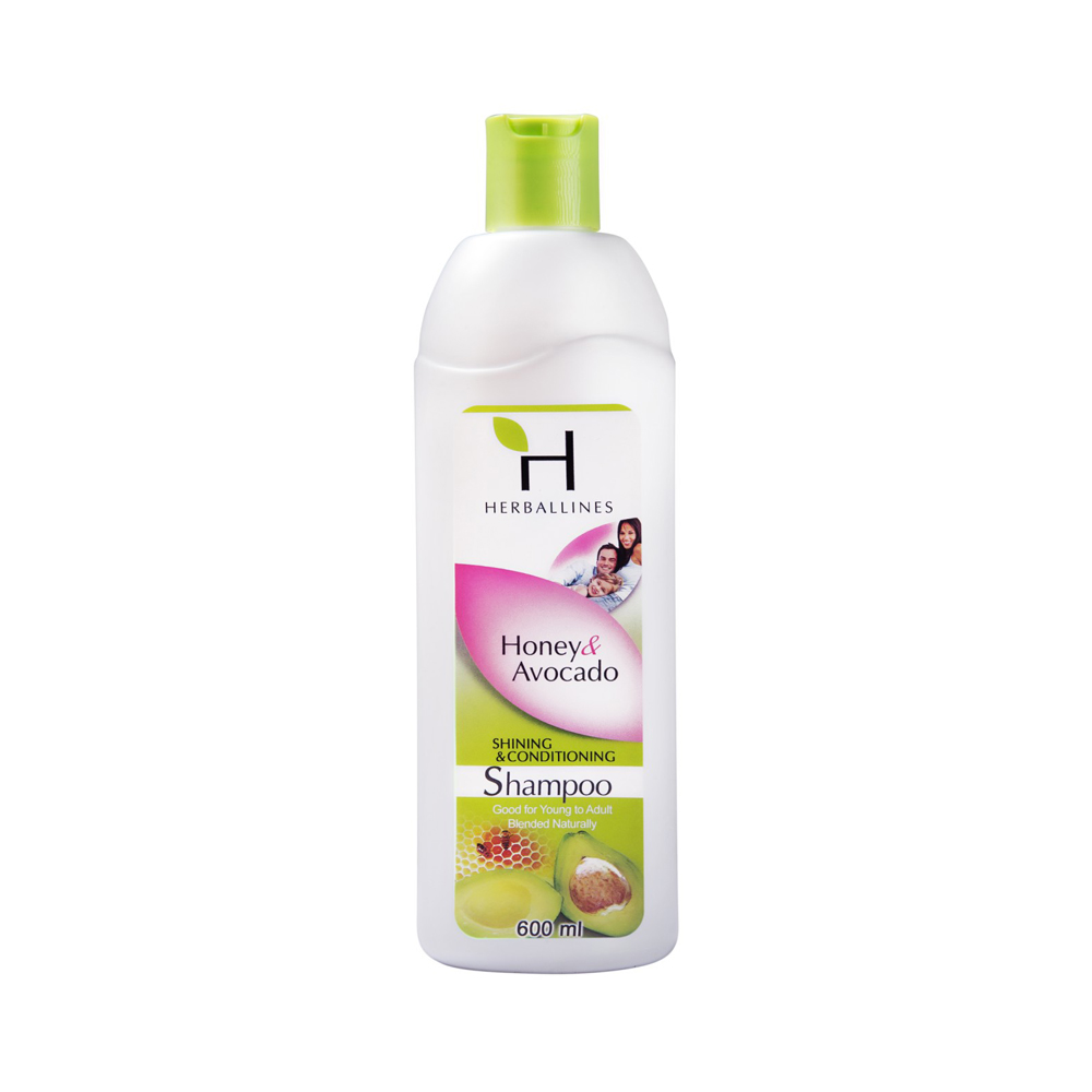 Herballines Honey & Avocado Shampoo 600ml