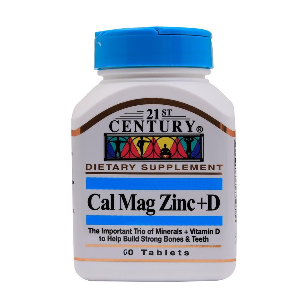 21st Century Cal Mag Zinc + D Tabs 60's