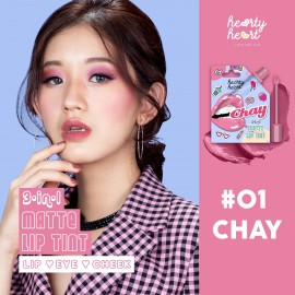 Hearty Heart 3-In-1 Matte Lip Tint Pouch 2g #01 Chay