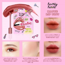 Hearty Heart 3-In-1 Matte Lip Tint Pouch 2g #04 Babe