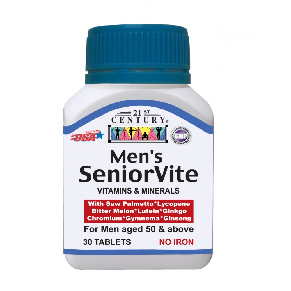 21St Century Men`S Senior Vite 30 Tablets 