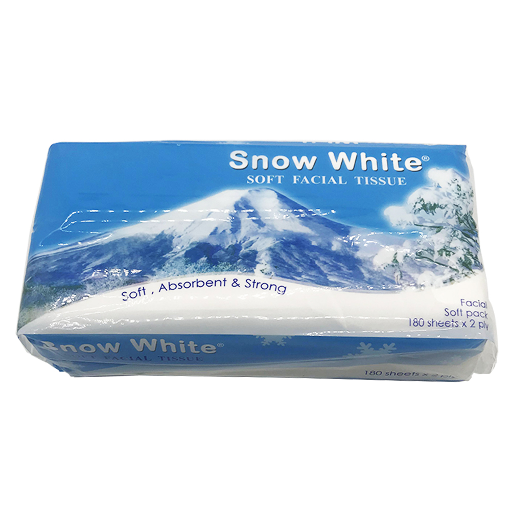 Snow White Soft Facial Tissue 2ply 180's