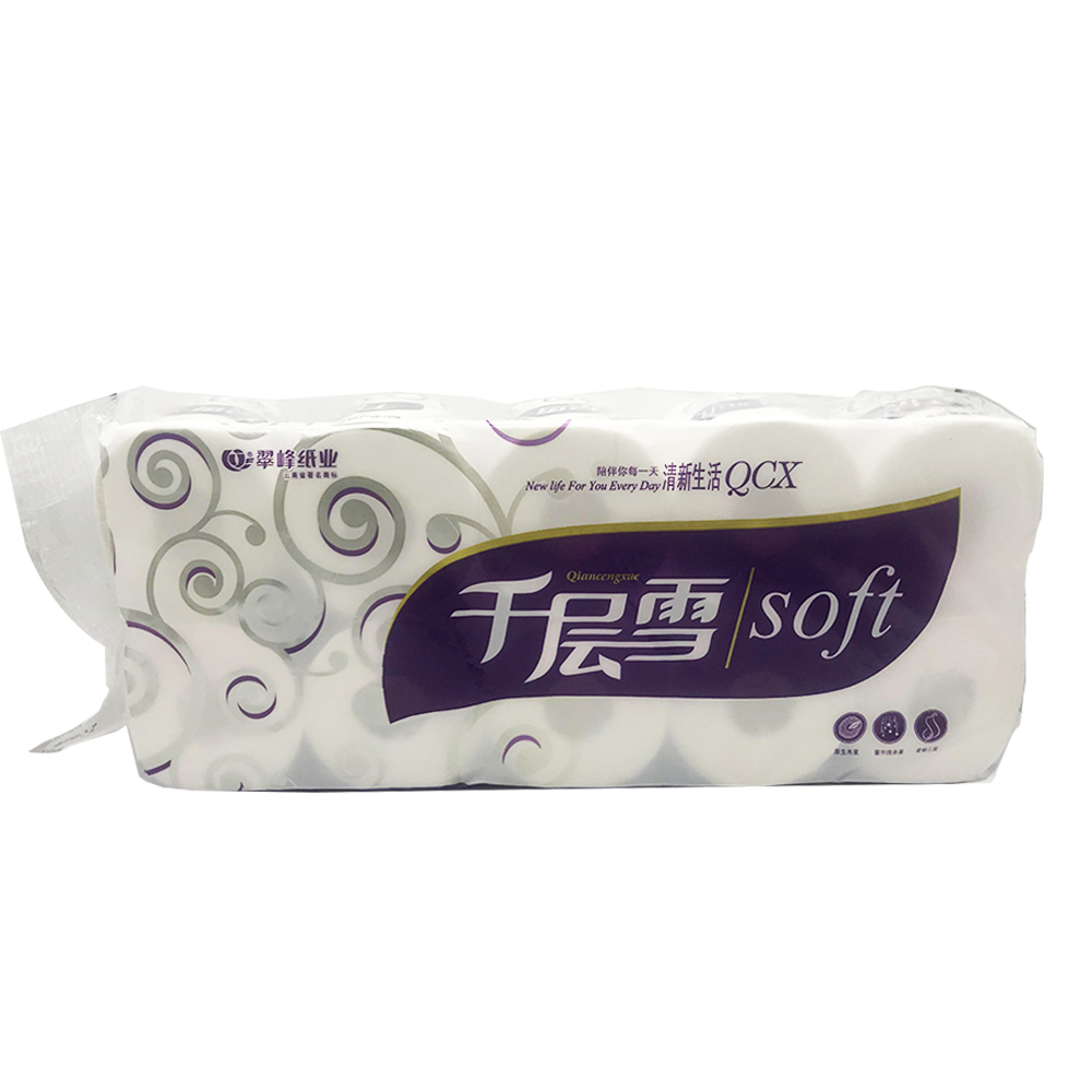 Qiancengxue Bathroom Tissue 10Roll (Purple)