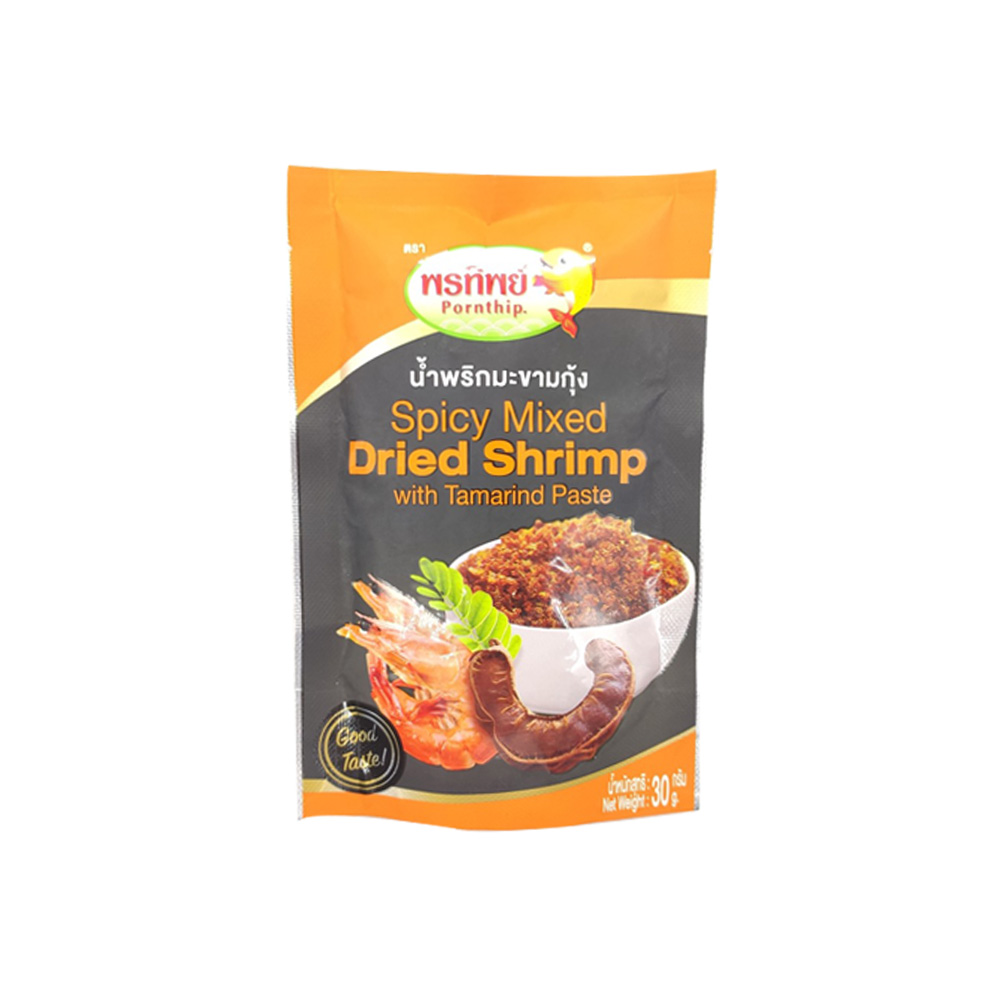 Pornthip Spicy Mixed Dried Shrimp With Tamarind Paste 30g