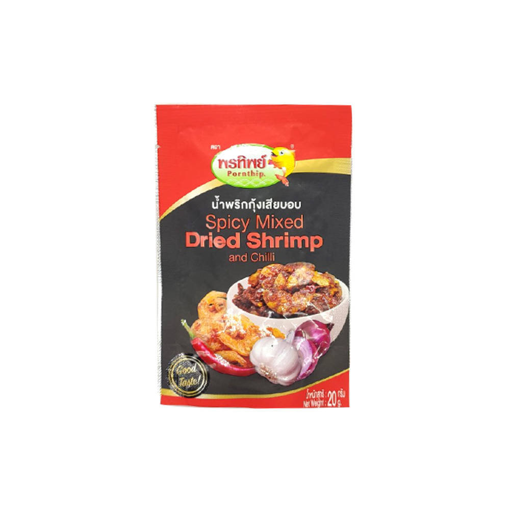 Pornthip Spicy Mixed Dried Shrimp And Chilli 20g