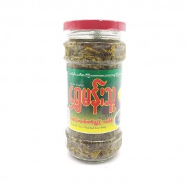 Shwe Man Thu Regular Class Bottle Zayan Pickled Tea Leaf (Sweet) 400g